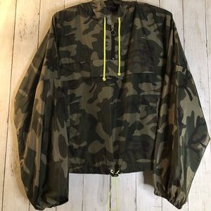 Camo Cropped Windbreaker